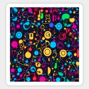 music pattern Sticker